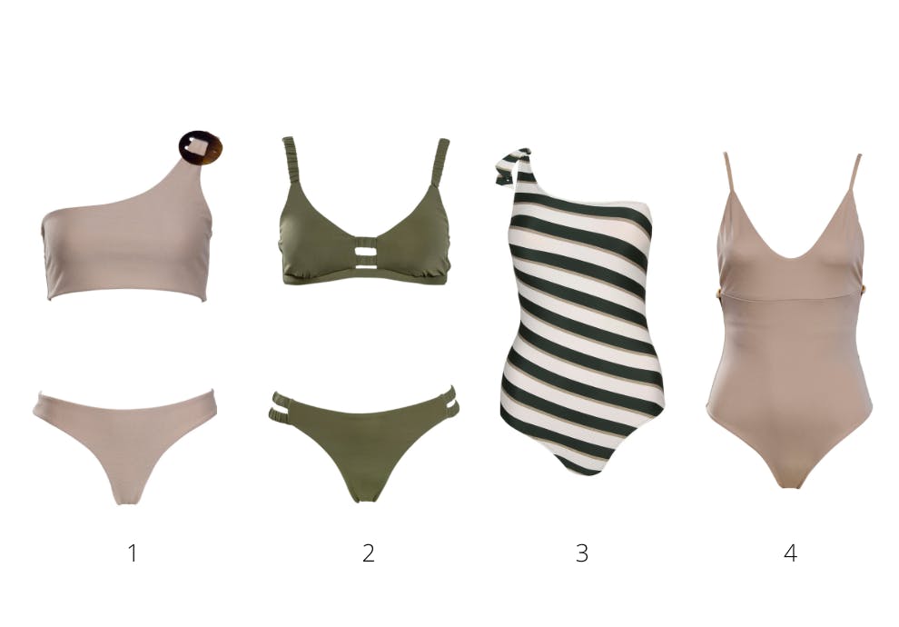 Badetøy i naturlige toner bikinier i naturlige toner